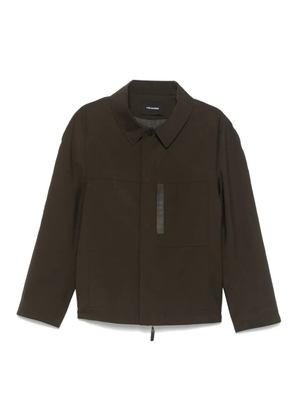 Yves Salomon zip-up overshirt - Green