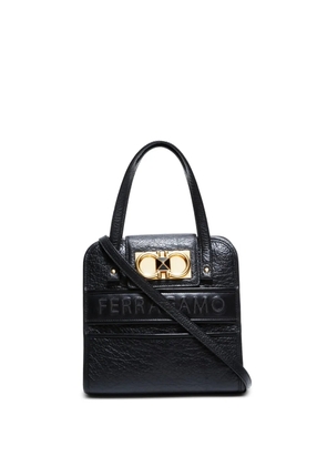 Ferragamo Pre-Owned 2015-2025 mini Gancini-buckle two-way handbag - Black