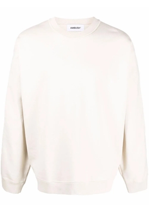 AMBUSH logo-print sleeve sweatshirt - Neutrals