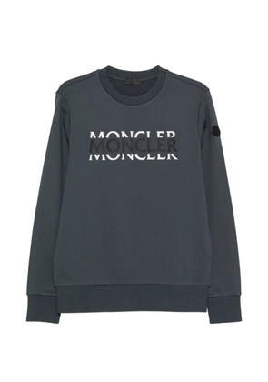 Moncler logo-print sweatshirt - Blue