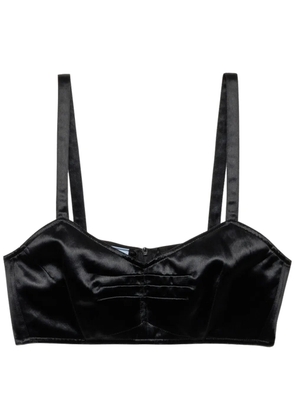 Prada satin bra top - Black