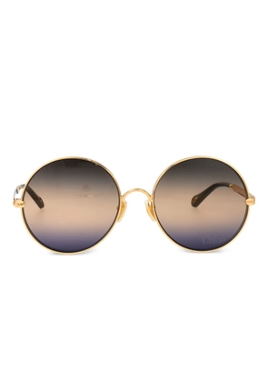 Chloé Eyewear Aly round-frame sunglasses - Gold