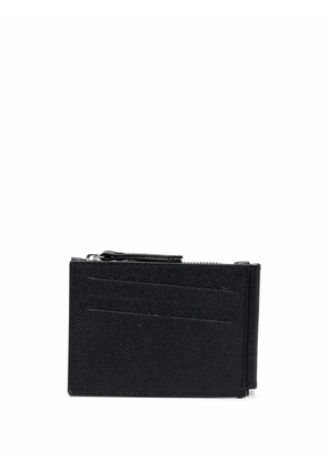 Maison Margiela leather money clip wallet - Black