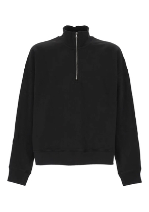 AGOLDE high-neck zip-up sweatshirt - Black