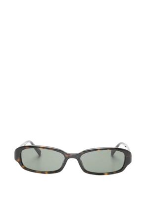 Saint Laurent Eyewear Erin rectangle-shape sunglasses - Brown