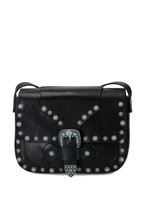 Fortela Kaya leather cross body bag - Black