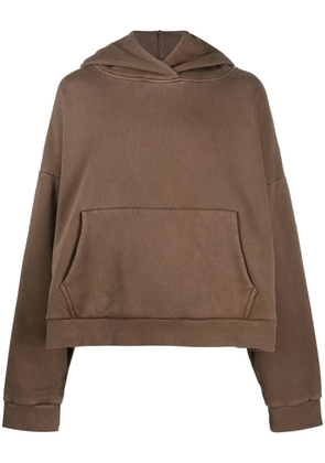 ENTIRE STUDIOS drop-shoulder cotton hoodie - Brown