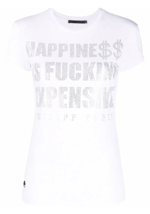 Philipp Plein crystal-embellished T-shirt - White