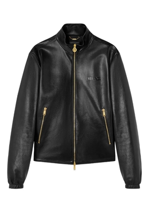 Versace Plongé leather jacket - Black