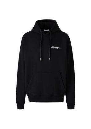 Off-White logo-print hoodie - Black