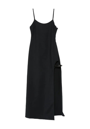 Coperni side-split strap midi dress - Black