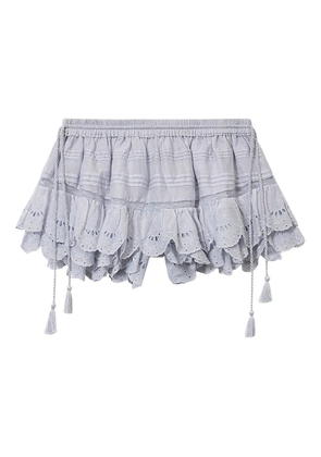 MARANT ÉTOILE Puria ruffled shorts - Blue