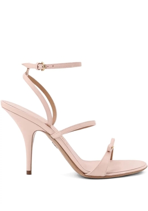Ferragamo 95mm bow-detail stiletto sandals - Pink