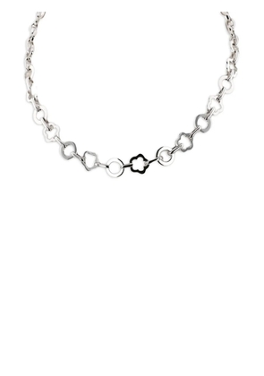 CHANEL Pre-Owned 2010s Camelia white gold necklace - Silver