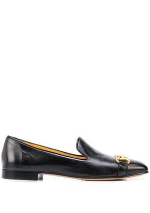 Madison.Maison square-toe horsebit loafers - Black