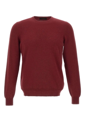 Gran Sasso crew-neck ribbed-trims sweater - Red