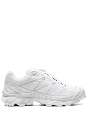 Salomon XT-6 logo-print sneakers - White
