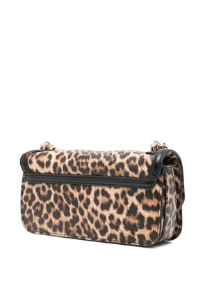 LIU JO small animal-print chain satchel - Brown