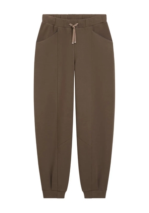 BOSS drawstring panelled trousers - Brown
