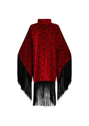 Philosophy Di Lorenzo Serafini high-neck fringed midi dress - Red