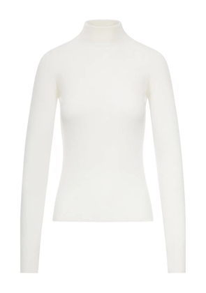 Sportmax ribbed turtleneck sweater - White