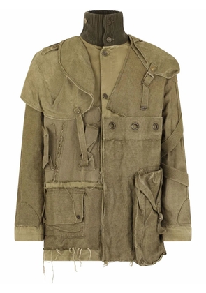 Dolce & Gabbana appliqué-detail distressed jacket - Green