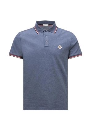 Moncler piquet polo shirt - Blue