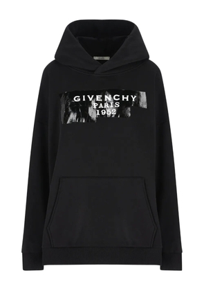 Givenchy logo-print cotton hoodie - Black