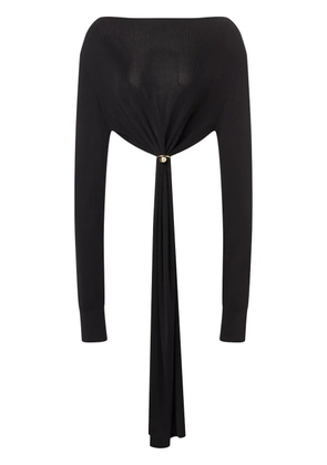 Philosophy Di Lorenzo Serafini gathered-detailing crop top - Black