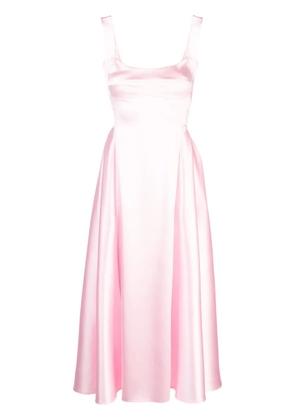 Atu Body Couture square-neck satin maxi dress - Pink