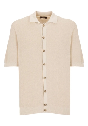 Peserico short-sleeve knitted shirt - Neutrals