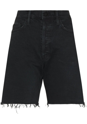 MOTHER frayed edge shorts - Black