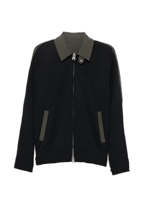 sacai weathercloth x knit Blouson - Blue