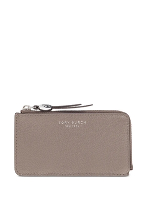 Tory Burch zip leather cardholder - Neutrals
