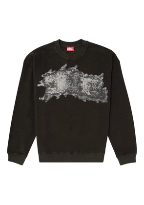 Diesel graffiti-print sweatshirt - Black