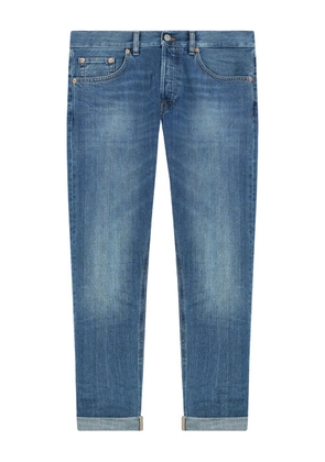 DONDUP five-pocket cuffed-hem jeans - Blue