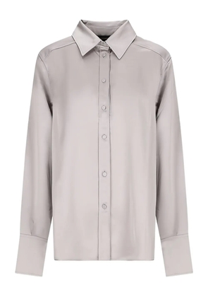 THE ANDAMANE collared long-sleeves shirt - Grey