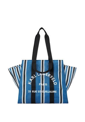 Karl Lagerfeld large K/Rsg tote bag - Blue