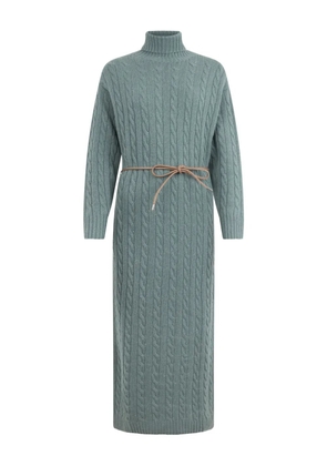 Peserico long-sleeve turtleneck midi dress - Green