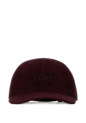 FENDI corduroy-textured baseball cap