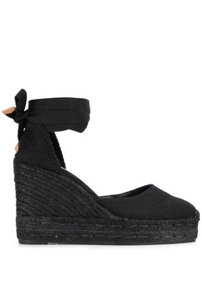 Castañer 100mm woven espadrilles - Black