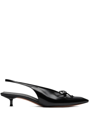 Jacquemus 35mm bow-detail slingback pumps - Black