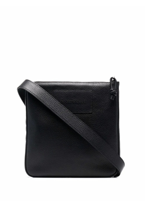 Emporio Armani logo-embossed messenger bag - Black