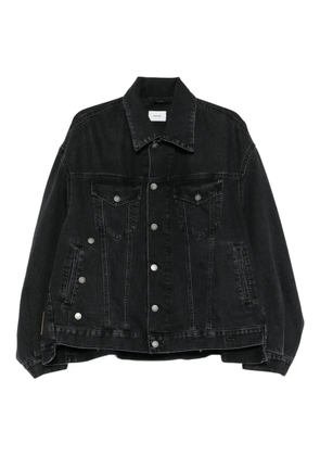Haikure button-fastening denim jacket - Black