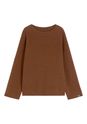 Max Mara long-raglan-sleeves sweater - Brown