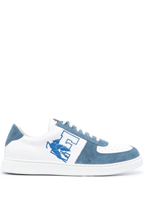 ETRO logo-print panelled sneakers - White