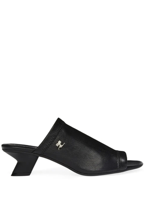 Courrèges Wet Stretch mules - Black