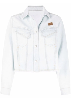 Kenzo K-Tiger cropped denim jacket - Blue