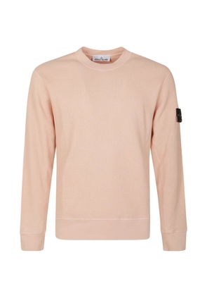 Stone Island logo-badge sweatshirt - Pink