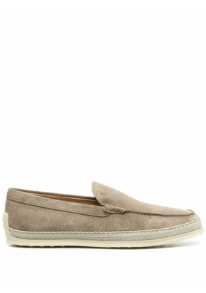 Tod's round-toe slip-on loafers - Neutrals